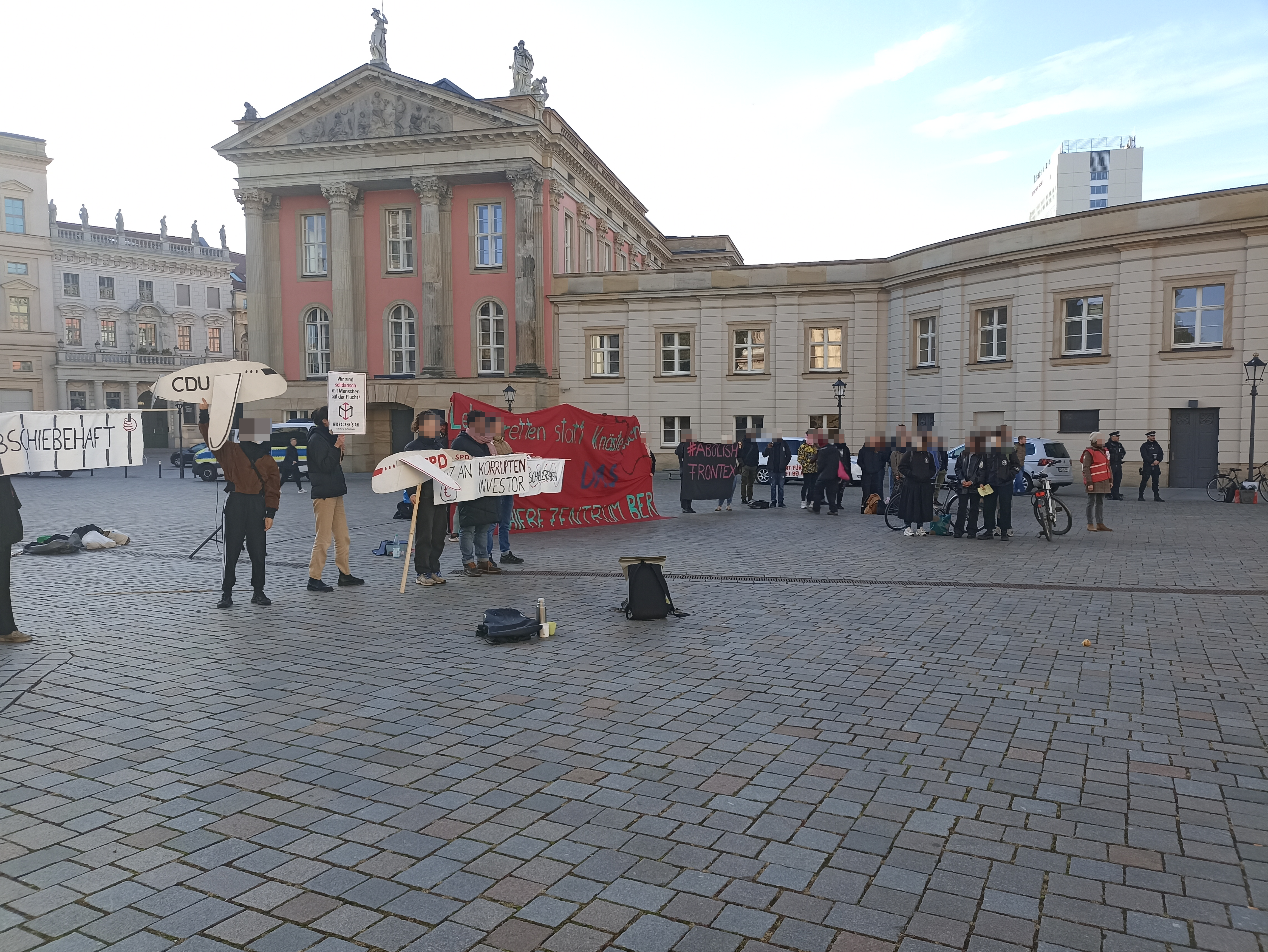 PM: Protestkundgebung zur konstituierenden Sitzung des Brandenburger Landtages